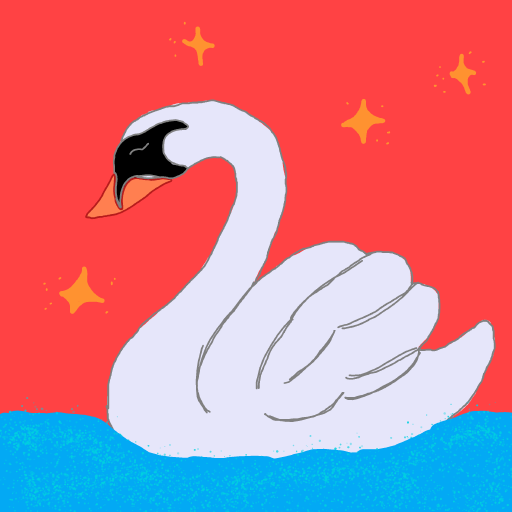 Swan drawing by marimou