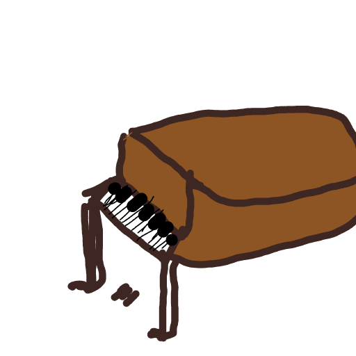 Piano drawing by Toni27