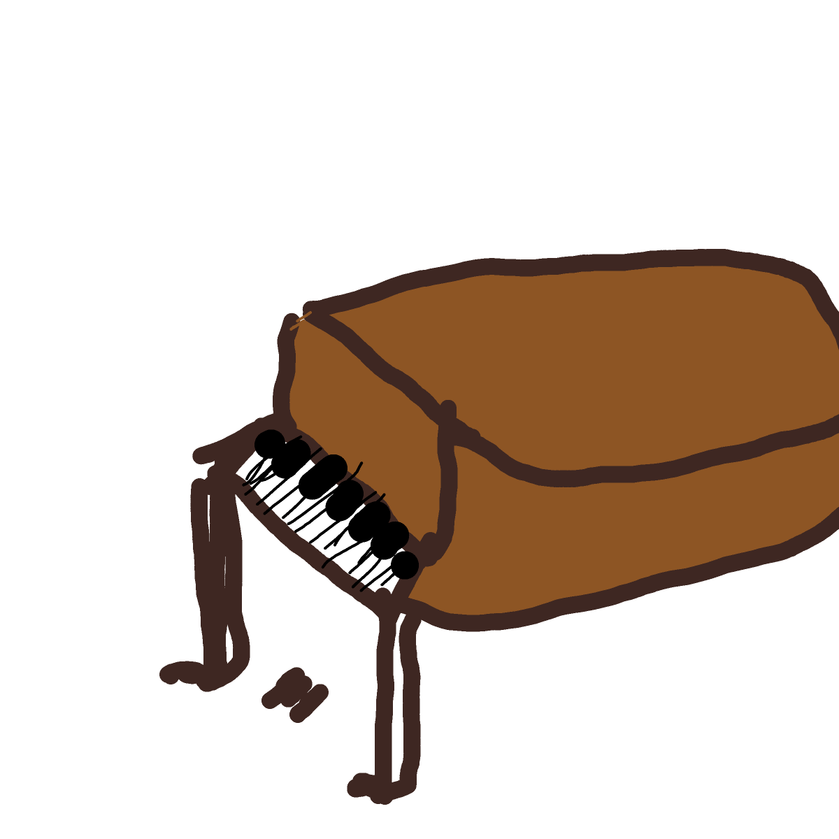 Piano drawing by Toni27
