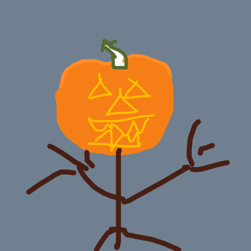 Pumpkinhead drawing by live-quick-flux
