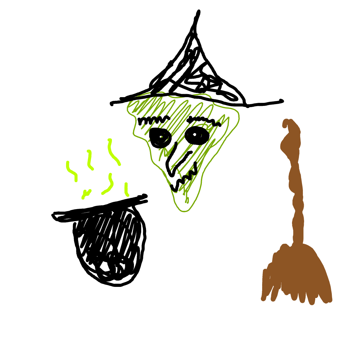 Witch drawing by fresh-paint-king