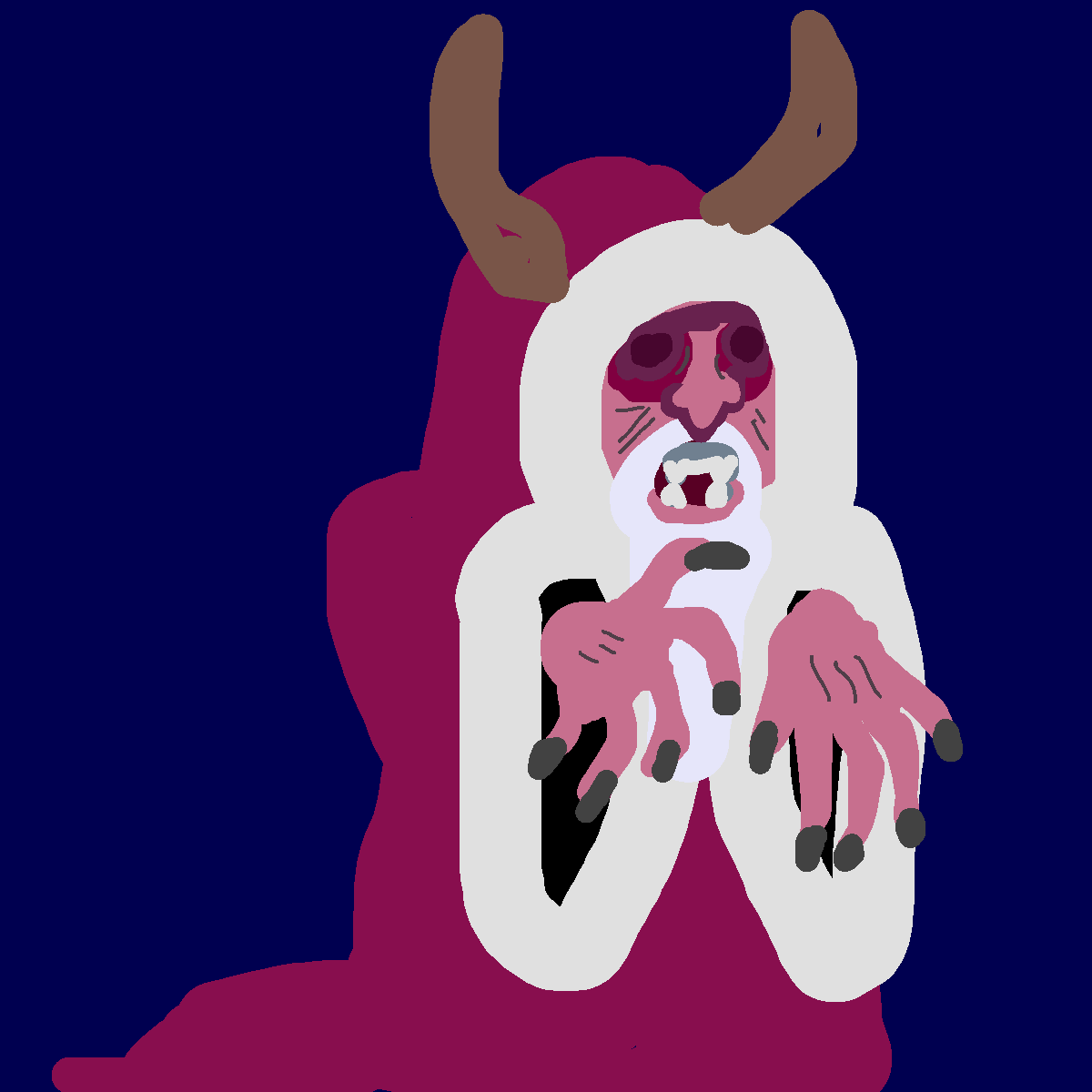 Krampus drawing by knoxy
