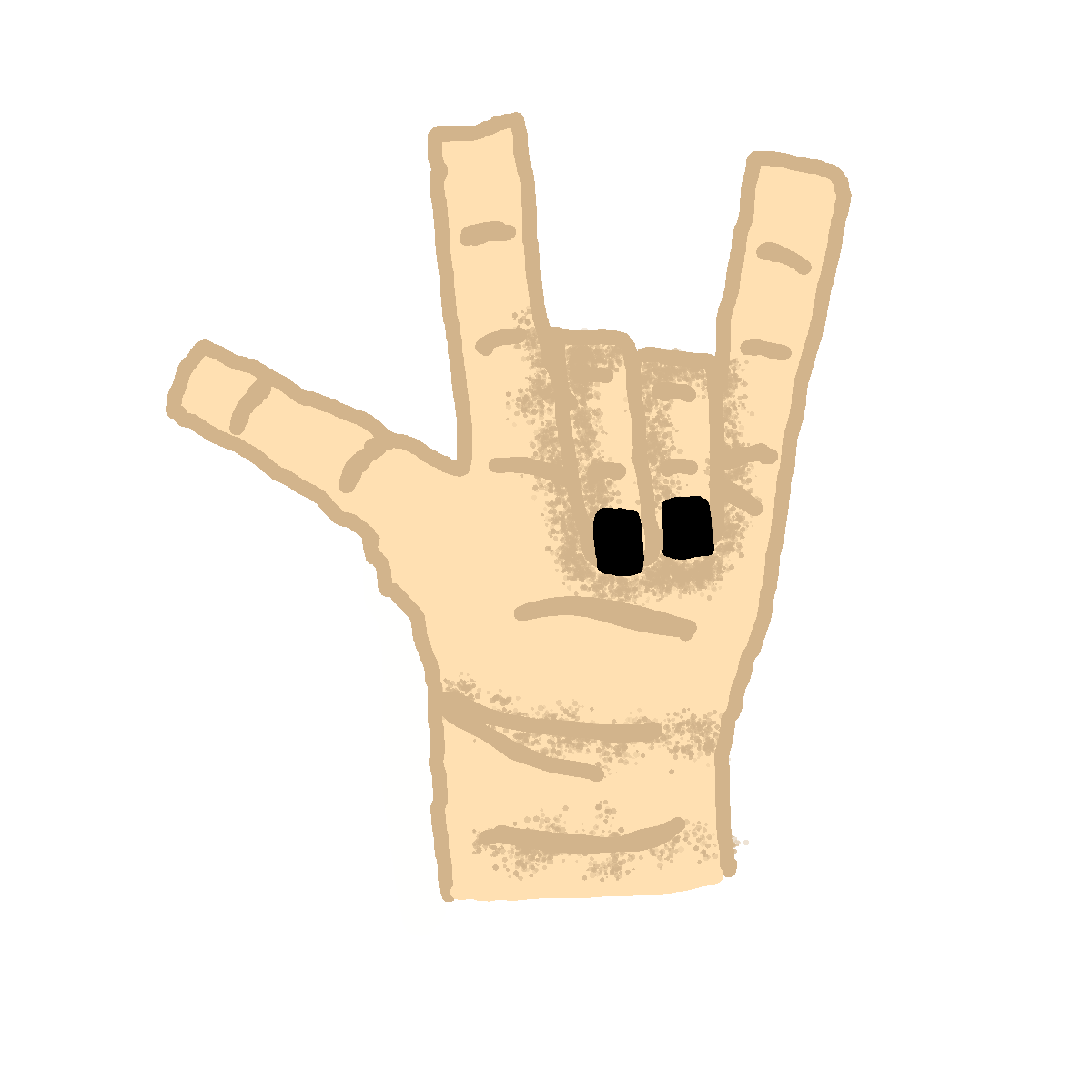Hands drawing by panda girl