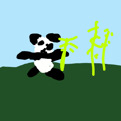 Panda drawing by clay-mega-force