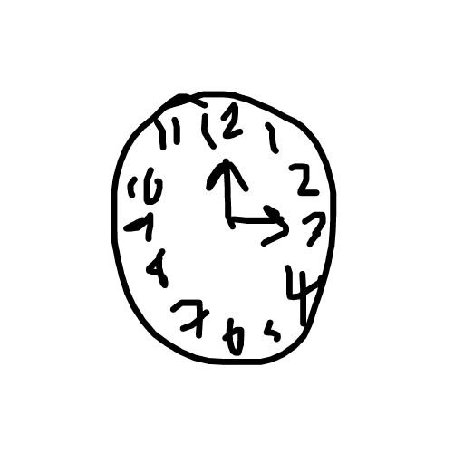 Clock drawing by countnicula