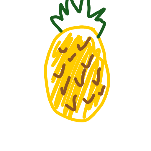 Pineapple drawing by DannyC