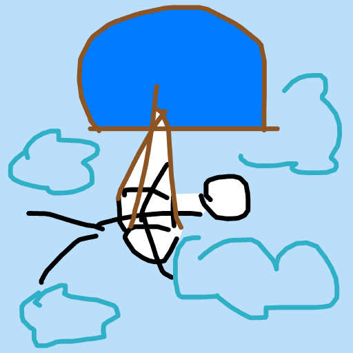 Parachute drawing by light-jade-pride