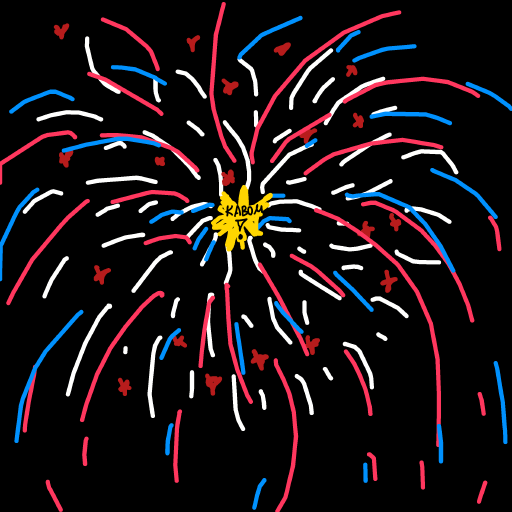 Firework drawing by godor