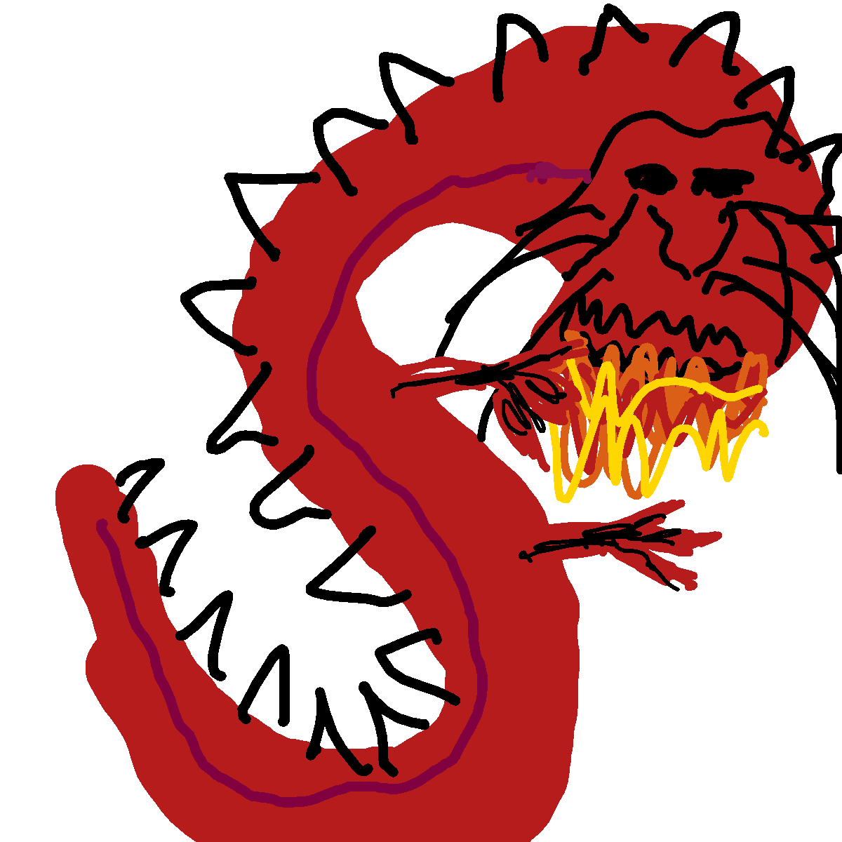 Dragon drawing by jtv