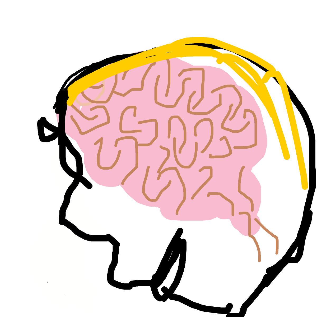 Brain drawing by tee