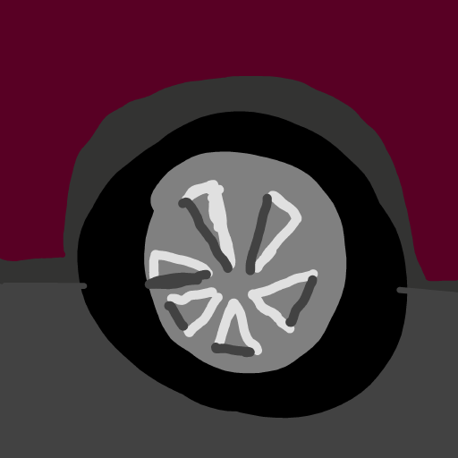 Tire drawing by Guardianoflives