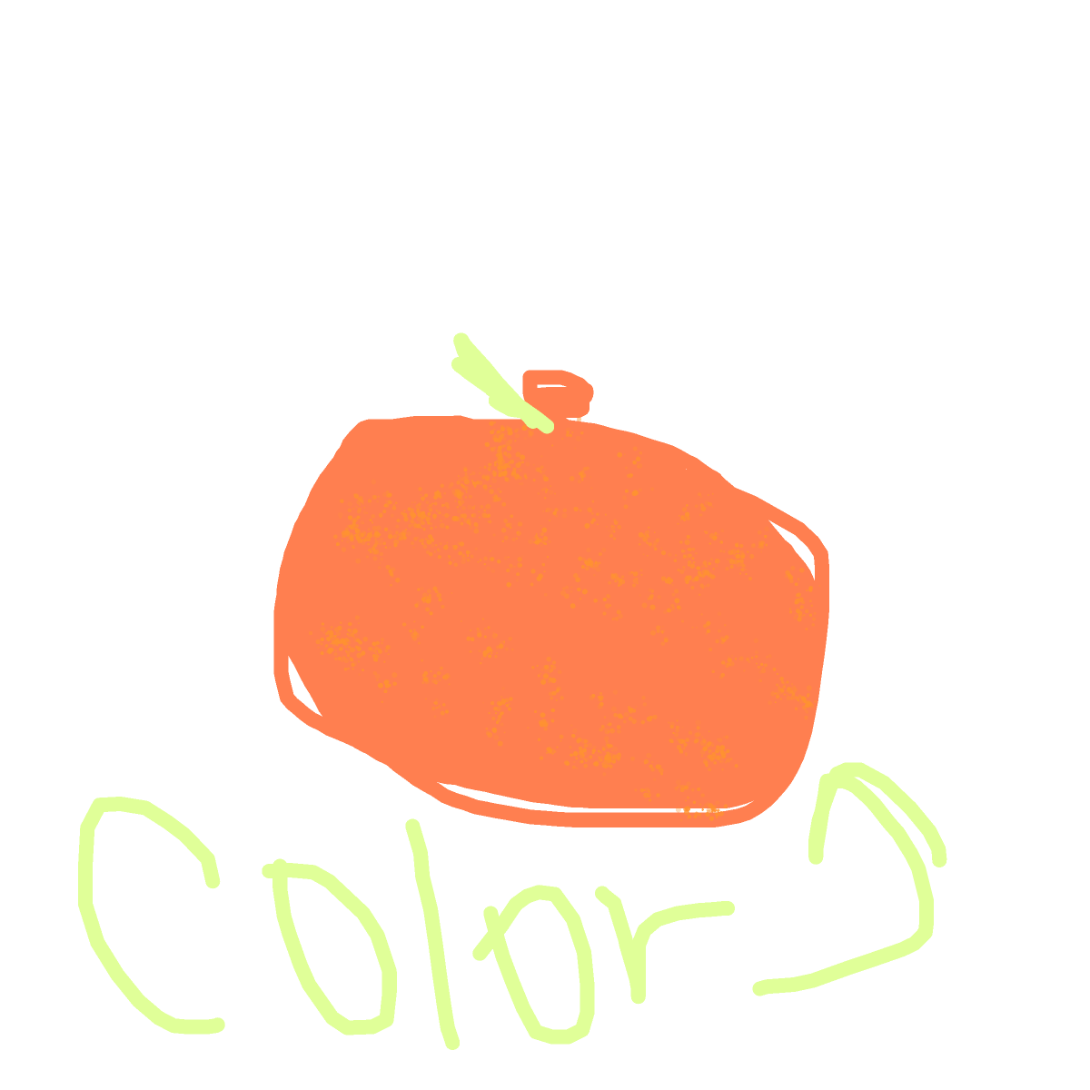 Orange drawing by fine-happy-soul