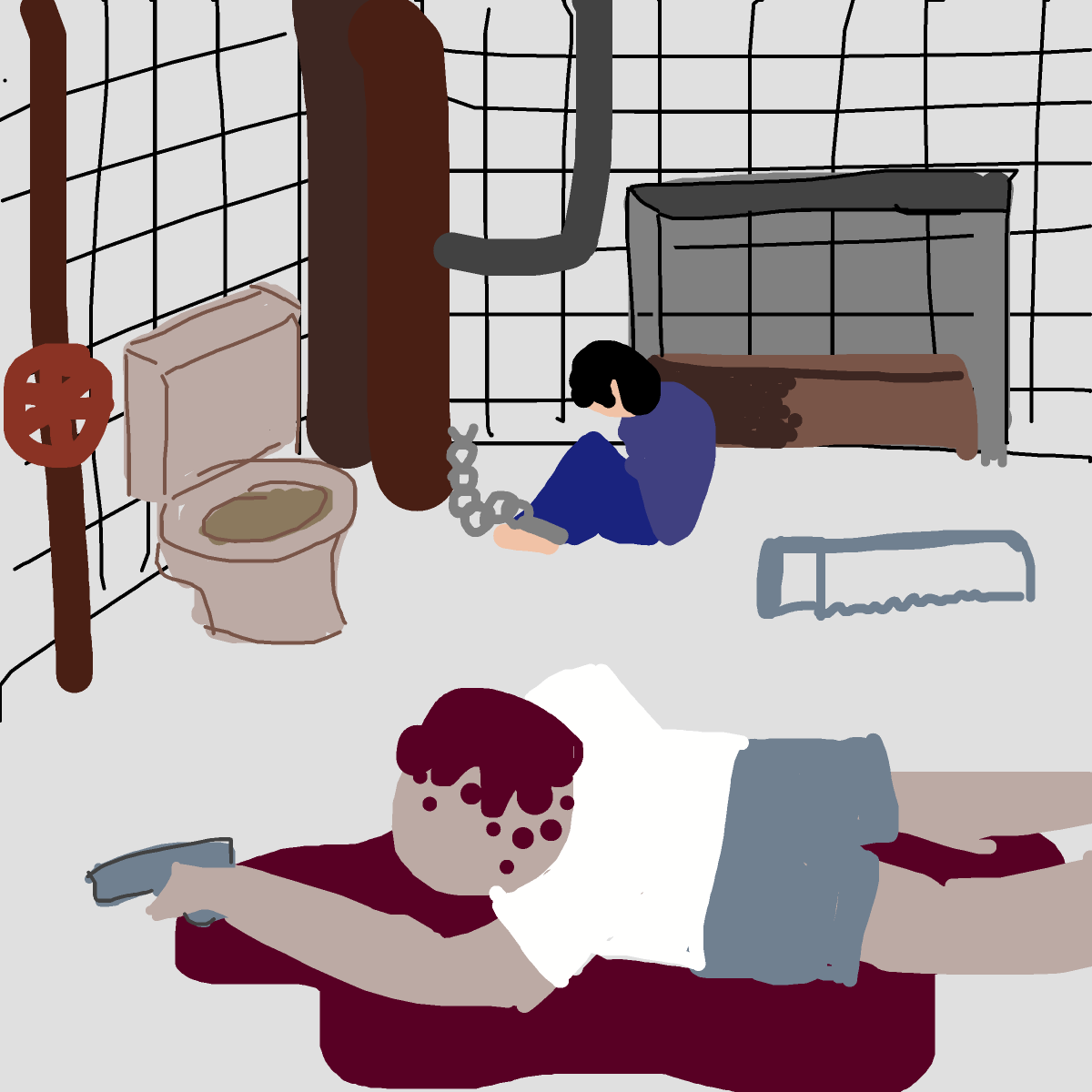 Saw drawing by piratedgender