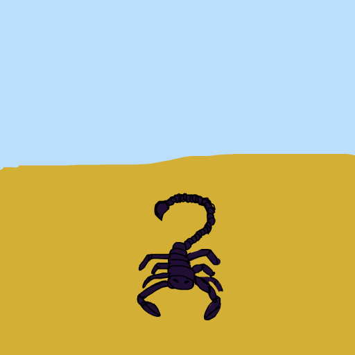 Scorpion drawing by navy-fine-loom