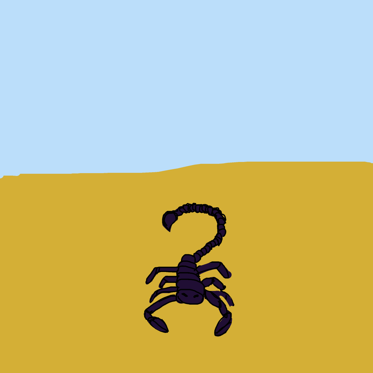 Scorpion drawing by navy-fine-loom