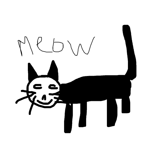 Black Cat drawing by mikestam195