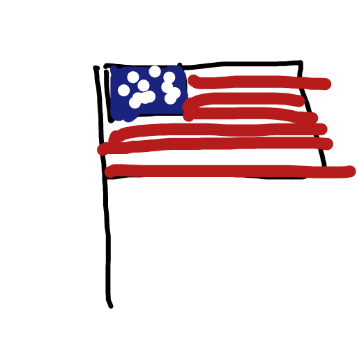 Flag drawing by free-iron-port