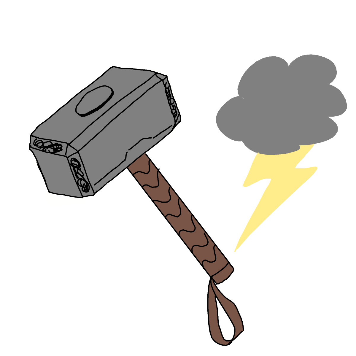 Mjolnir drawing by chloster