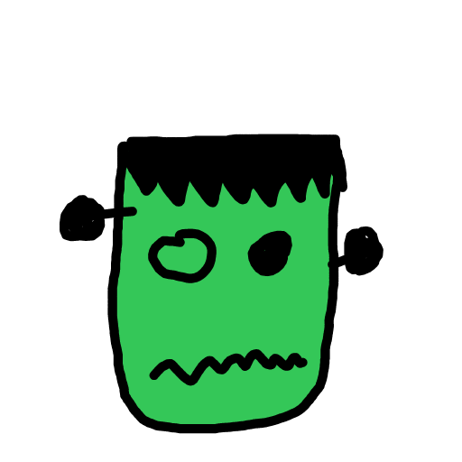 Frankenstein drawing by Mr Doodles