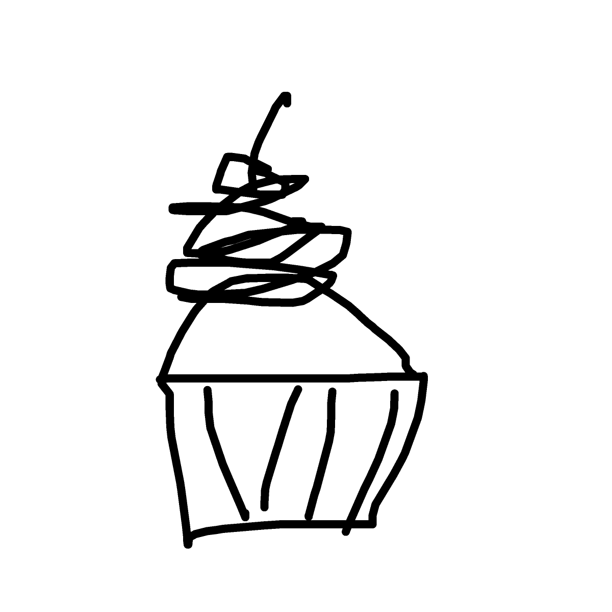Cupcake drawing by dawn-omega-bard