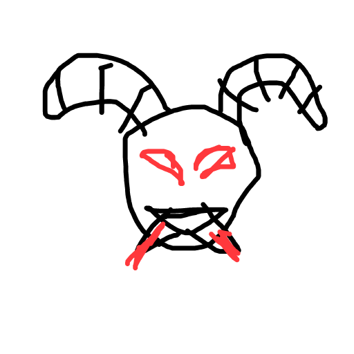 Demon drawing by veeda