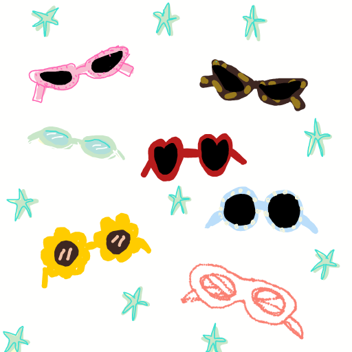Sunglasses drawing by fair-bold-carve