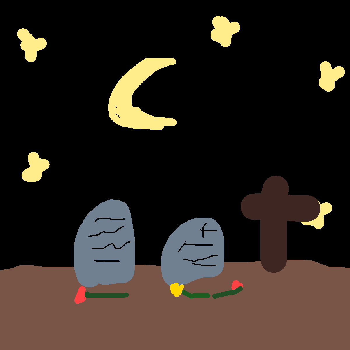 Gravestone drawing by jashezilla