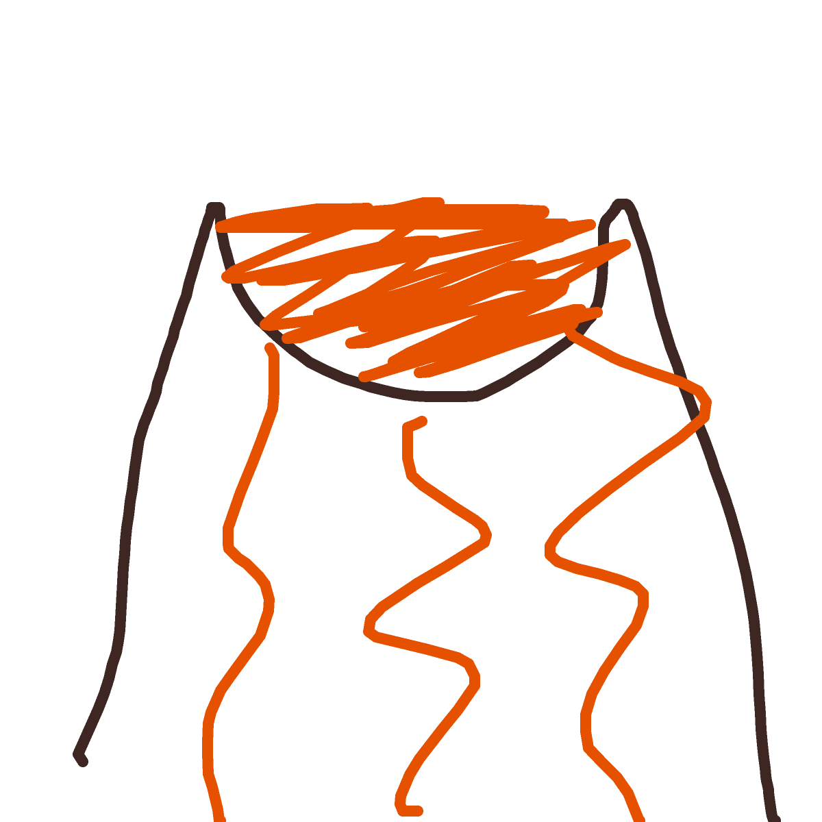 Volcano drawing by kurtie