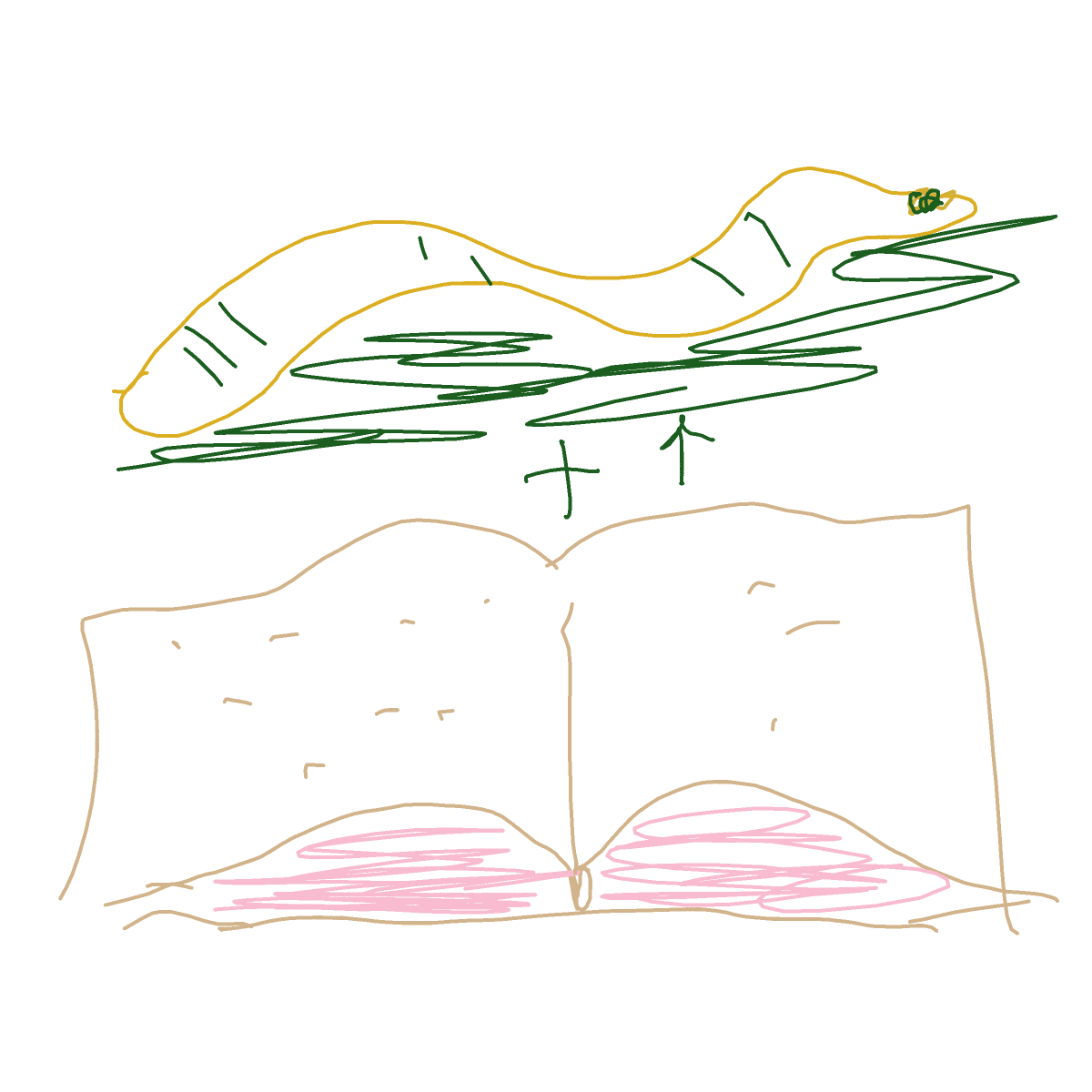 Bookworm drawing by magic-vivid-guru