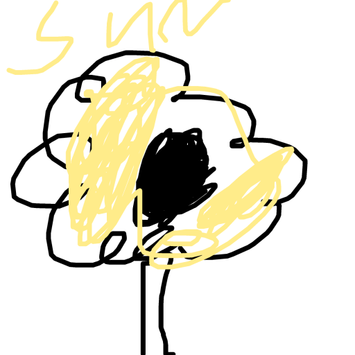 Sunflower drawing by zinc-star-king