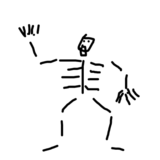 Skeleton drawing by dawn-omega-bard