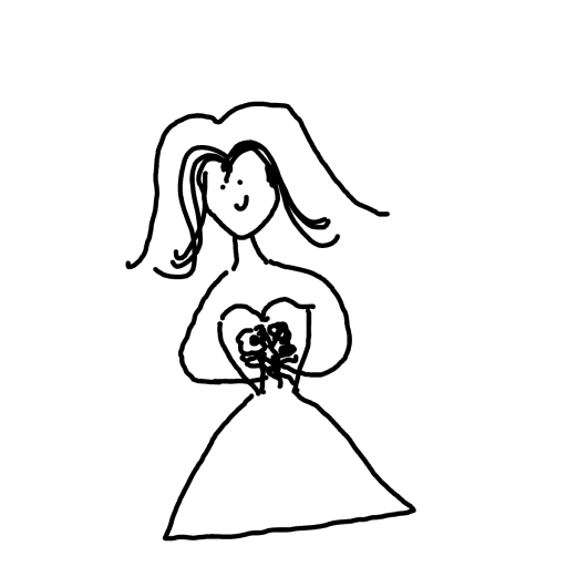 Bride drawing by fresh-paint-king