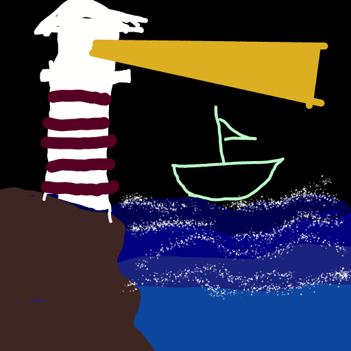 Lighthouse drawing by Nuss