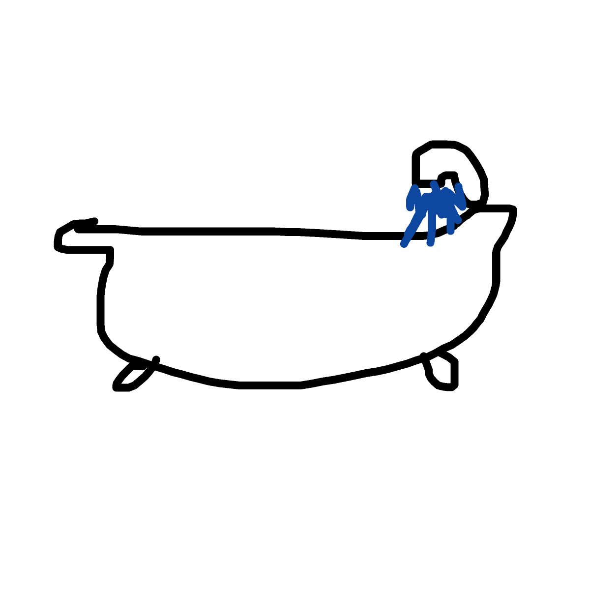 Bathtub drawing by plus-wind-arrow
