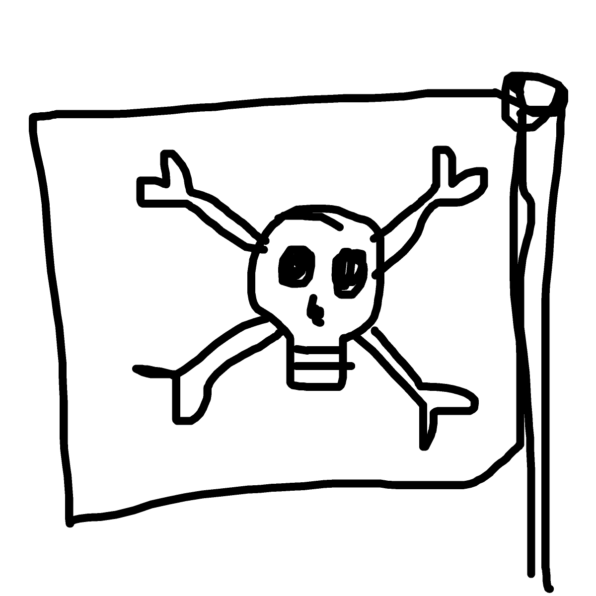 Pirate Flag drawing by rich-bold-mage
