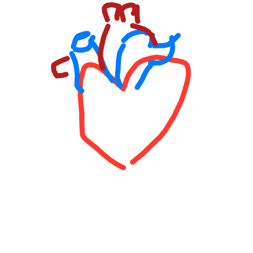 Heart drawing by Juliezzz