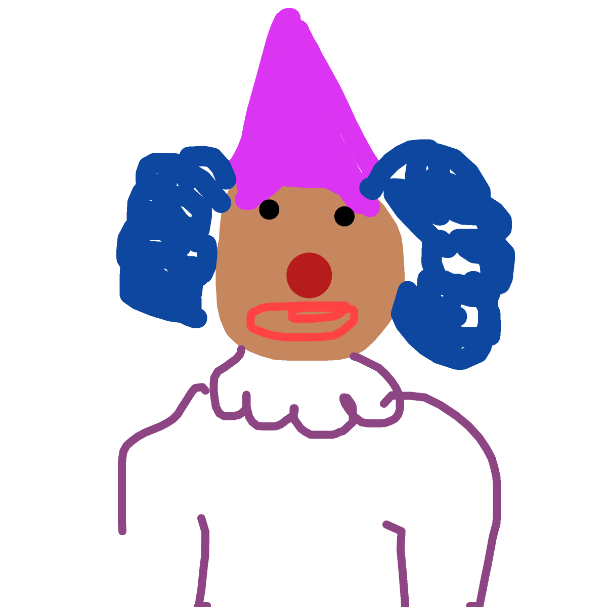 Clown drawing by oxox