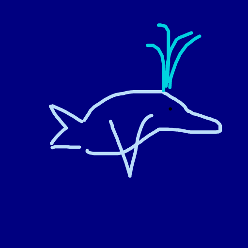 Dolphin drawing by tirza