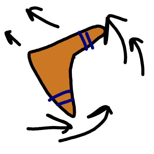 Boomerang drawing by Timmie
