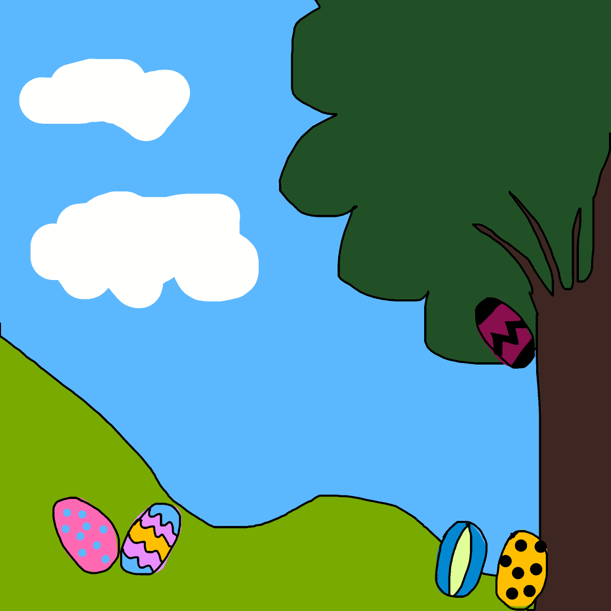 Egg Hunt drawing by krissywissy