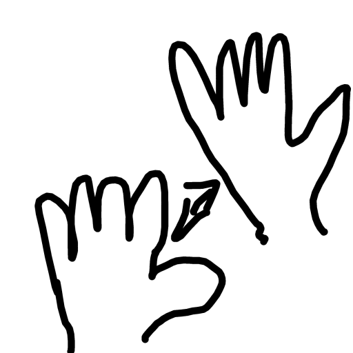 High Five drawing by bronze-swift-chief