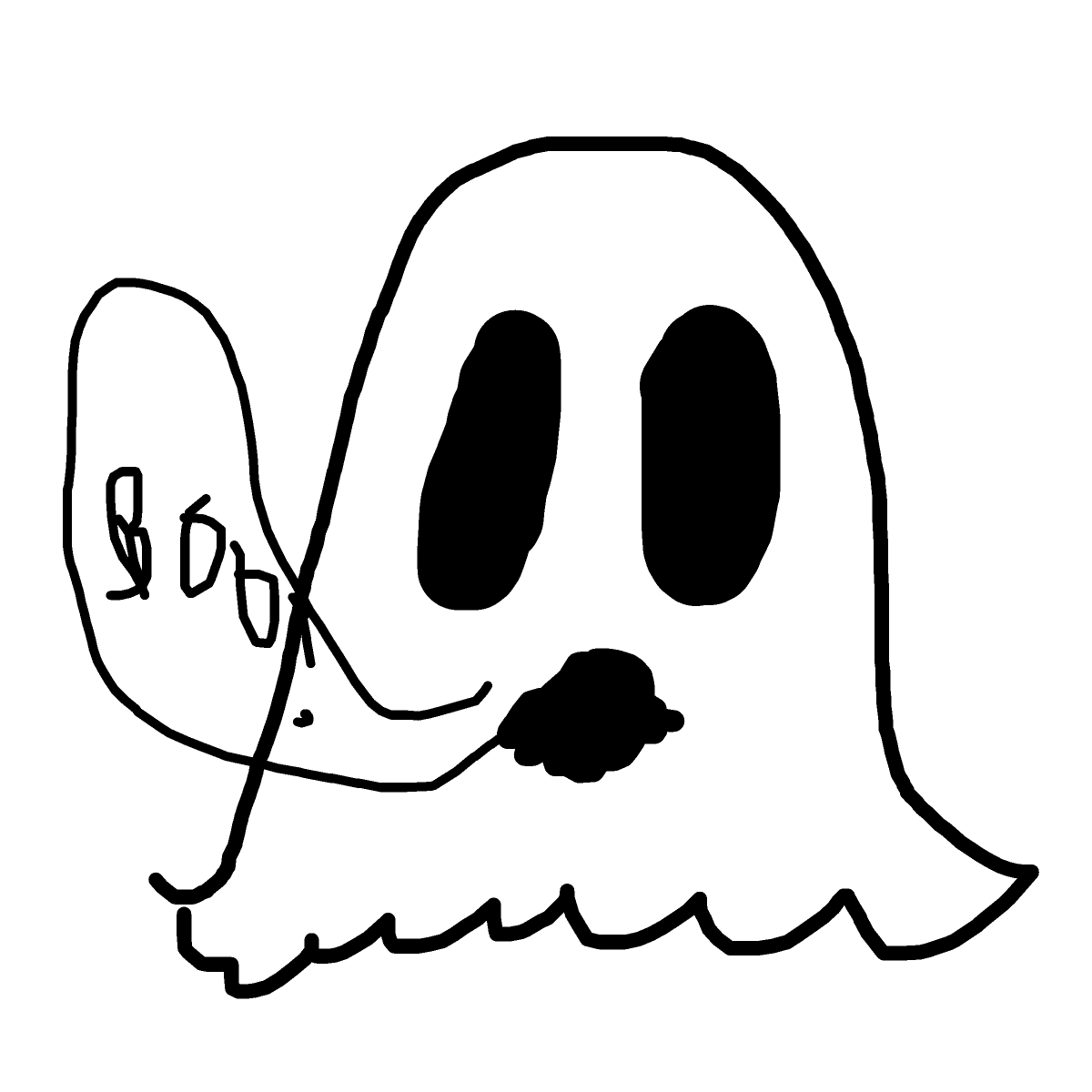 Ghost drawing by jivemarlin