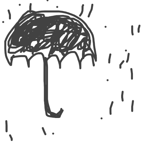 Umbrella drawing by miguelalp