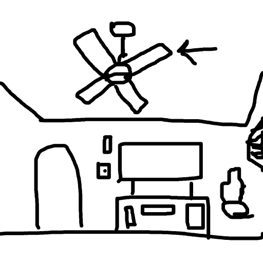 Ceiling Fan drawing by mikestam195