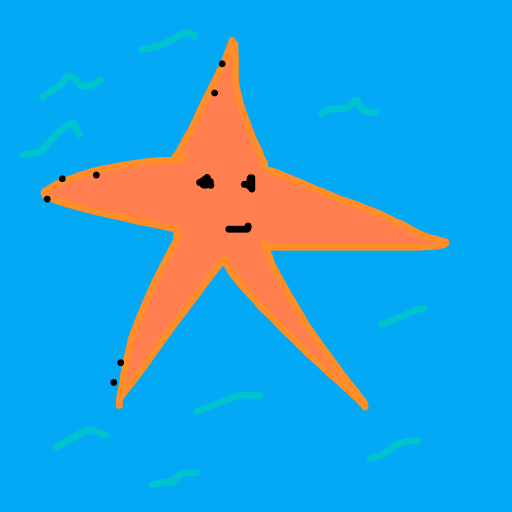 Starfish drawing by jivemarlin