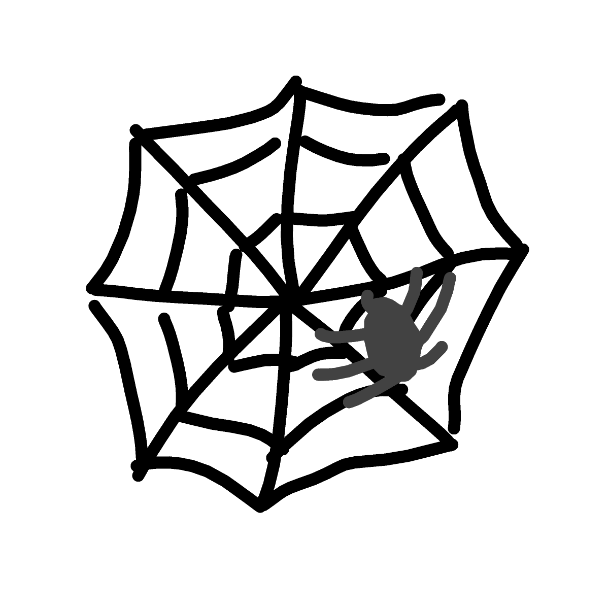 Spider Web drawing by sonic-bold-major
