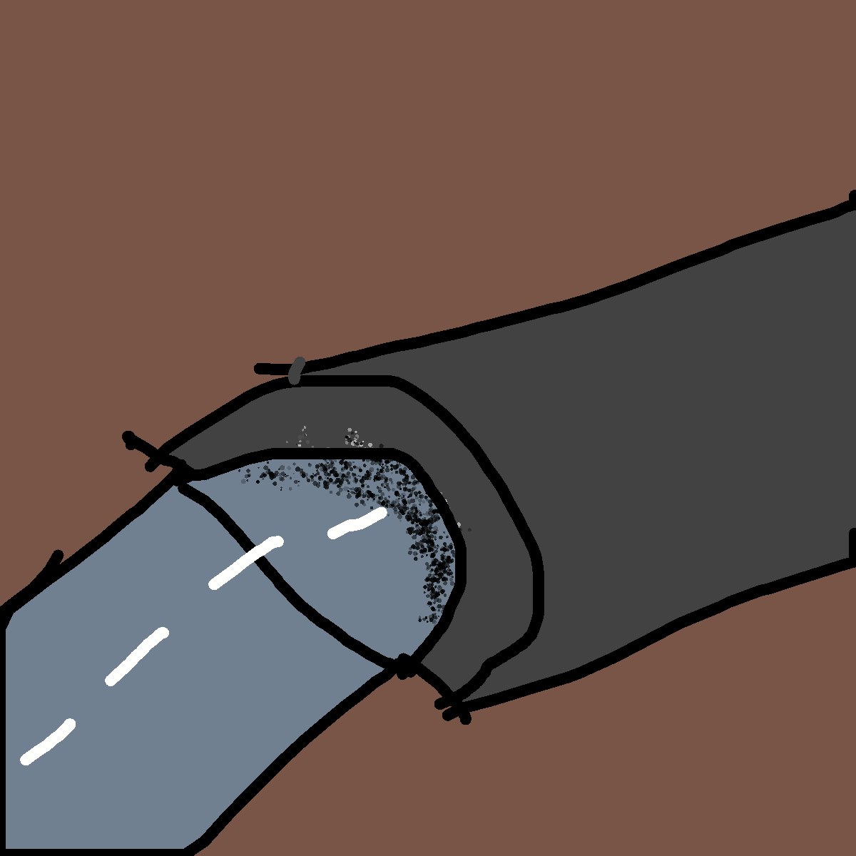 Tunnel drawing by navy-wide-voice