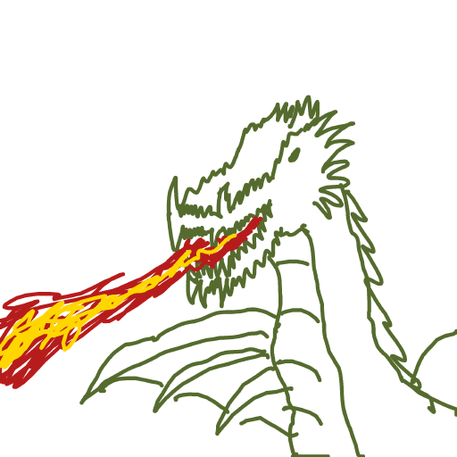 Dragon drawing by godor