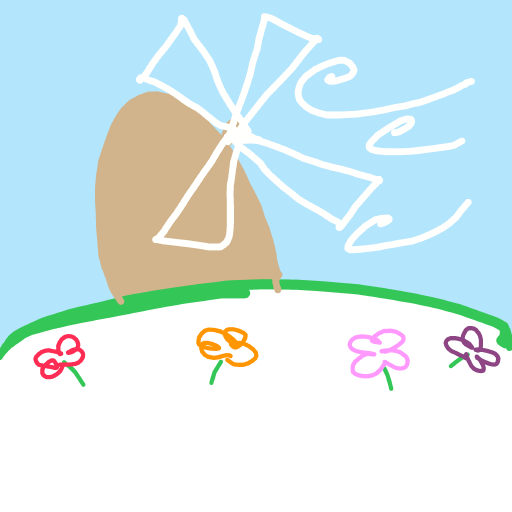 Windmill drawing by Mr Doodles