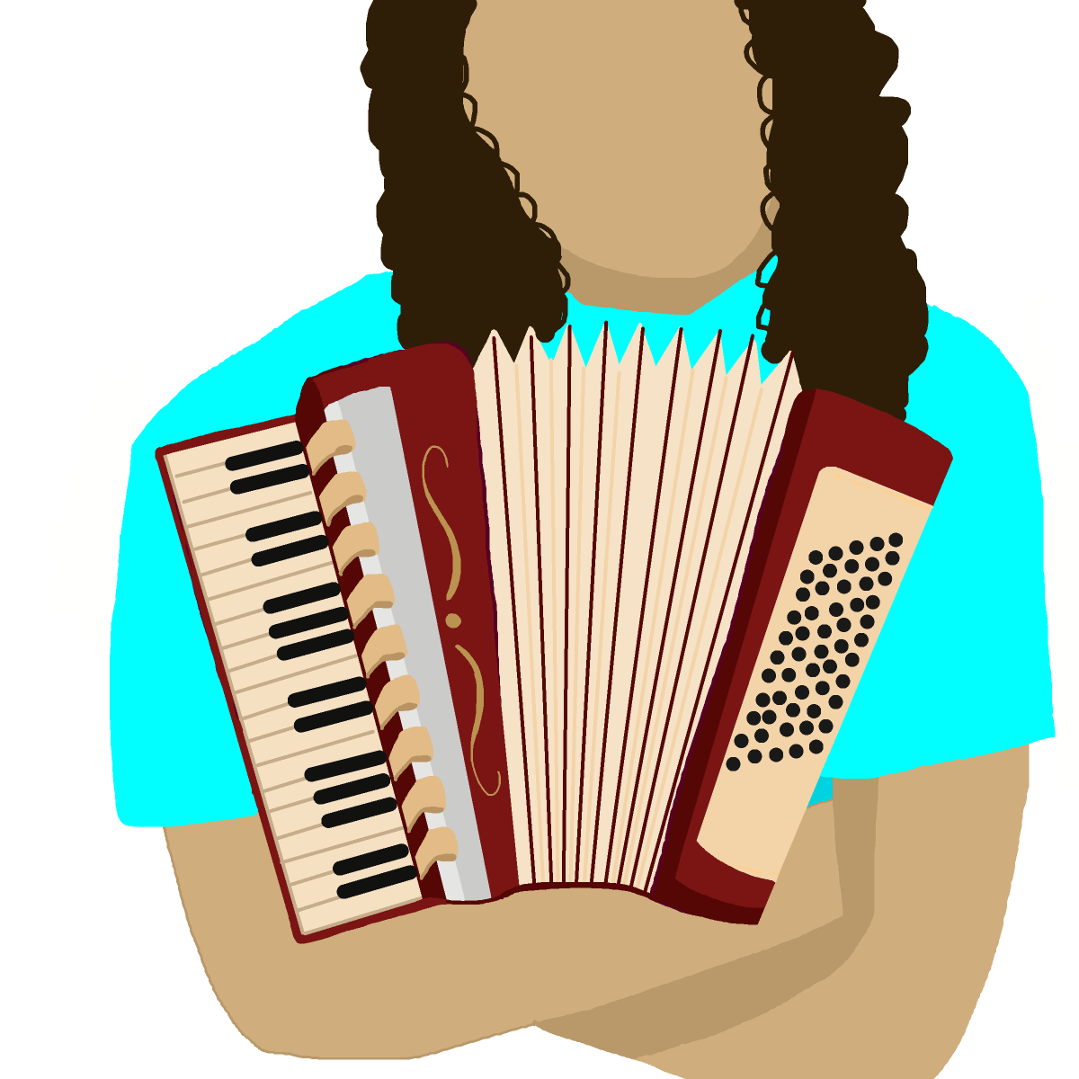 Accordion drawing by firecracker